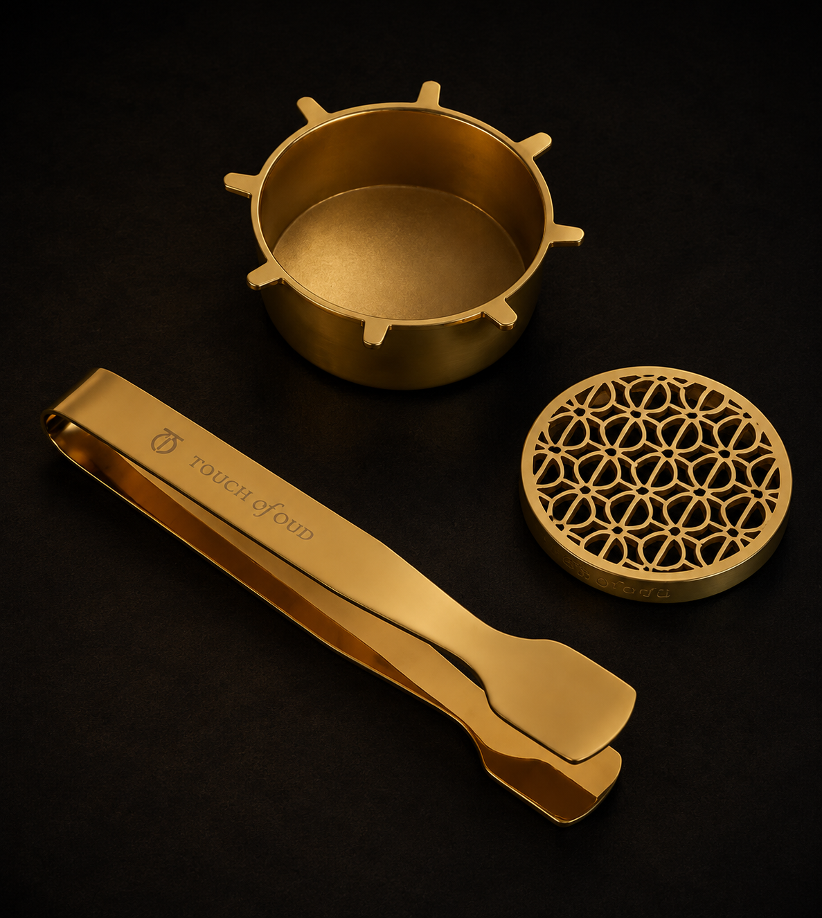 TOUCH OF OUD GREEN  - طقم هدايا مبخرة 5 قطع