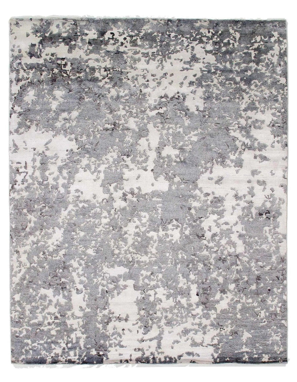 Canvello Gray Modern Hand Knotted Rug - 8'x10'