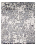 Canvello Gray Modern Hand Knotted Rug - 8'x10'
